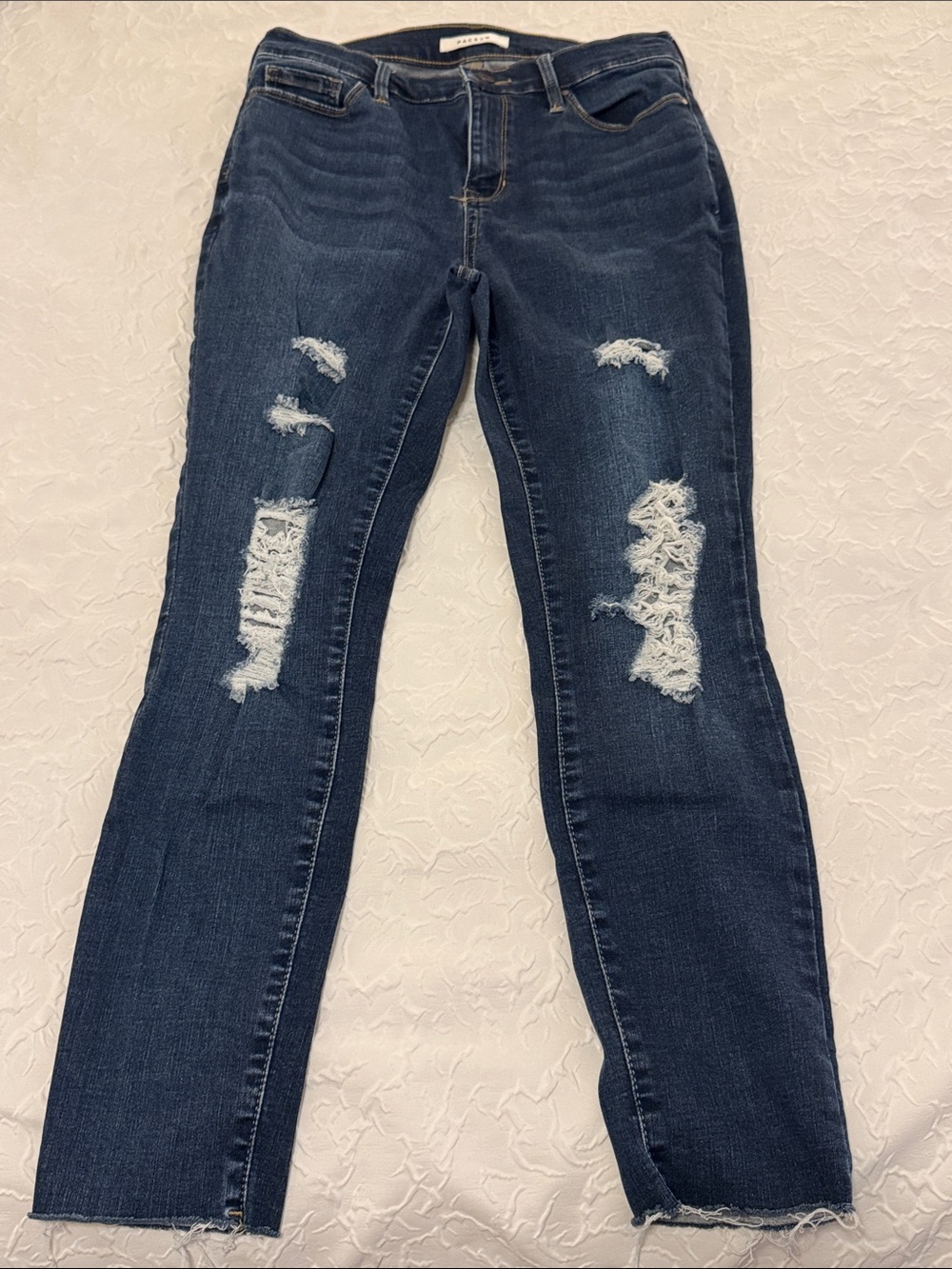 PacSun Dark Indigo Ripped Skinny Jeans
